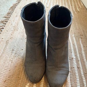 Rag & Bone gray heeled booties